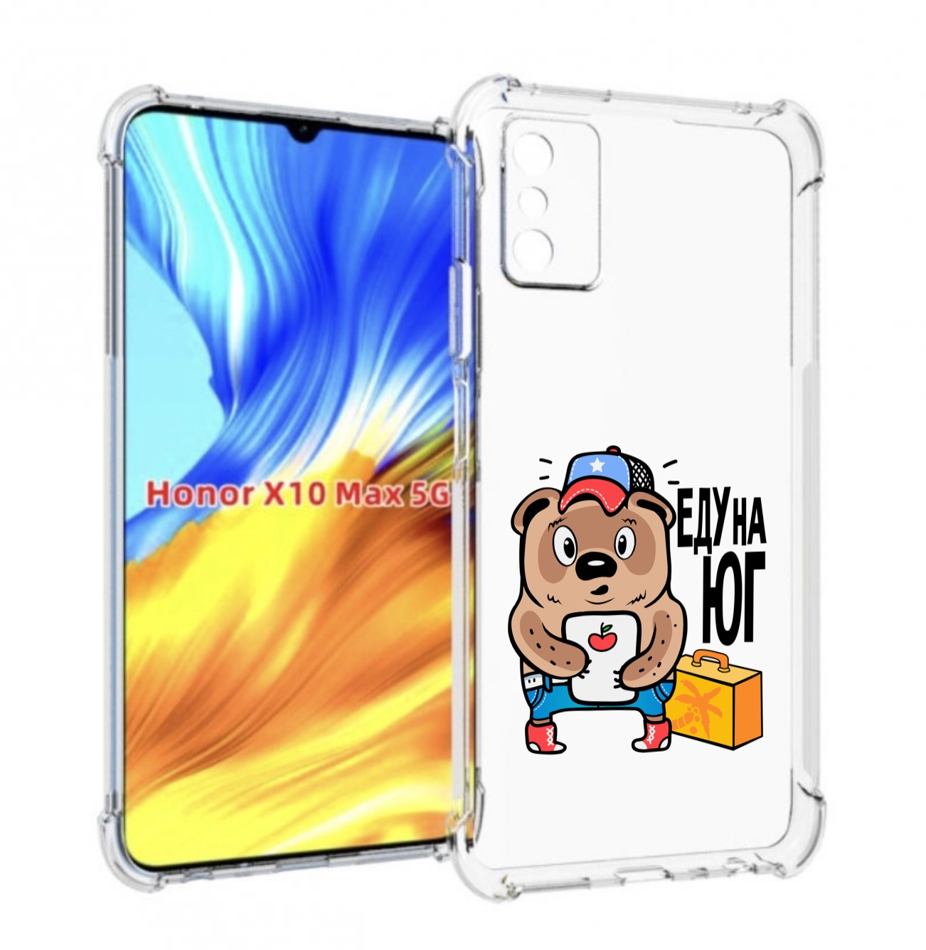 

Чехол MyPads еду-на-юг для Honor X10 Max, Прозрачный, Tocco