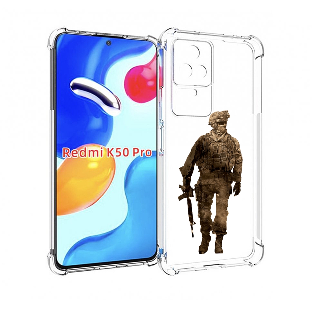 

Чехол MyPads call-of-duty мужской для Xiaomi Redmi K50 / K50 Pro, Прозрачный, Tocco