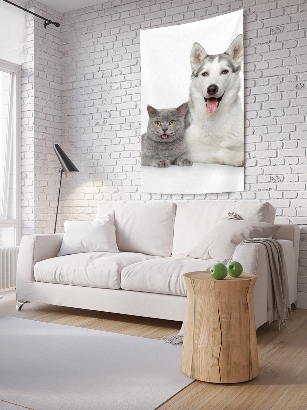 

Вертикальное фотопанно на стену JoyArty Два друга 150x200 см, Два друга
