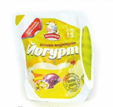 

Йогурт Нежинская банан маракуйя 1.5% 500 г