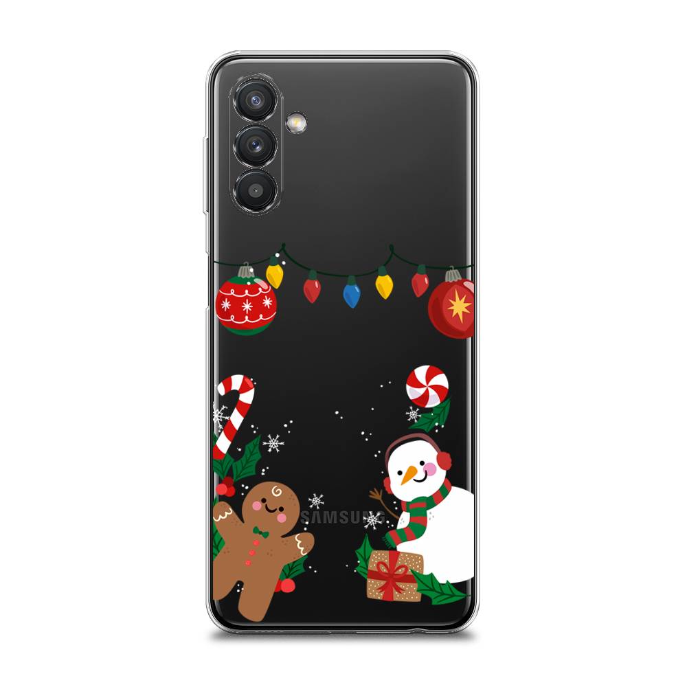 

Чехол для Samsung Galaxy A13 5G/A04s "Новогоднее настроение", Коричневый;красный;зеленый, 2104150-5