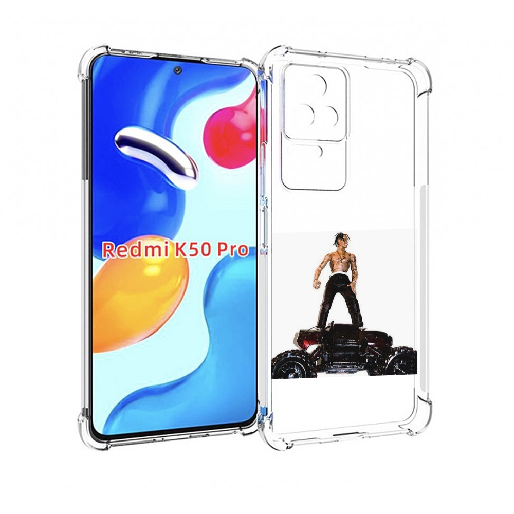 

Чехол MyPads Travis Scott - Rodeo для Xiaomi Redmi K50 / K50 Pro, Прозрачный, Tocco