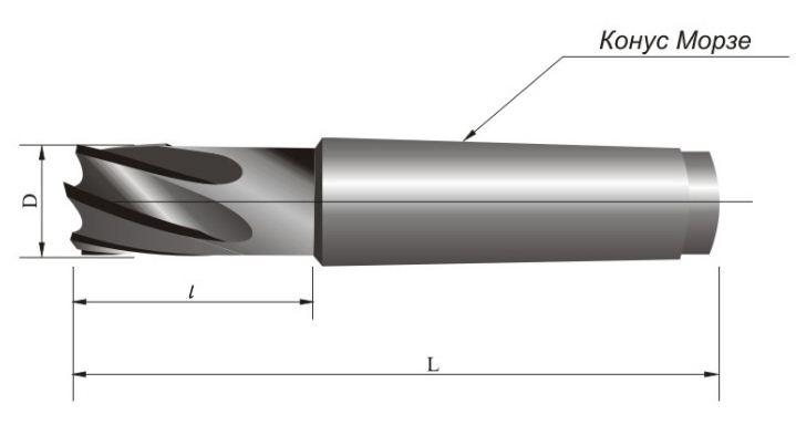 

Фреза концевая с коническим хвостовиком 14мм, 90/170, 3 п