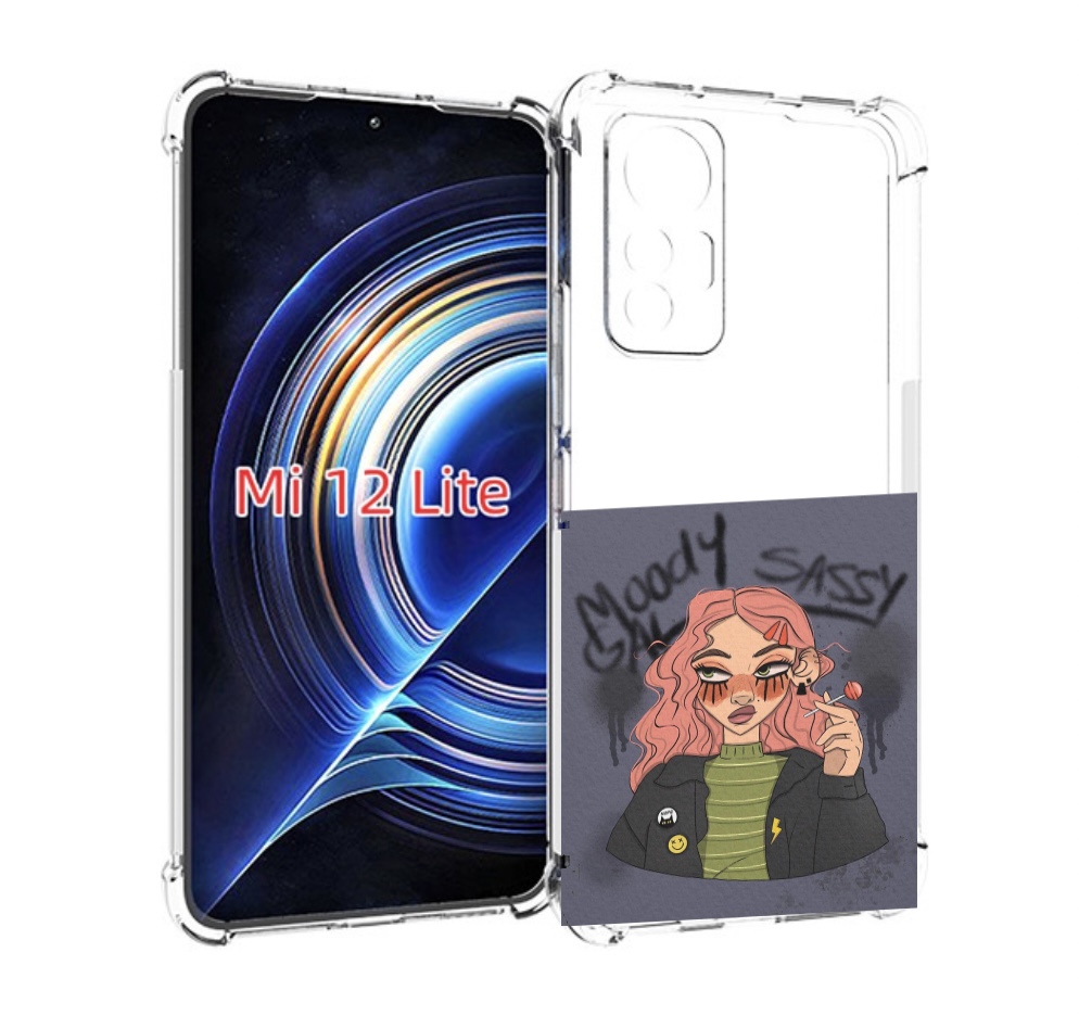 

Чехол MyPads дерзкое-настроение женский для Xiaomi 12 Lite, Прозрачный, Tocco