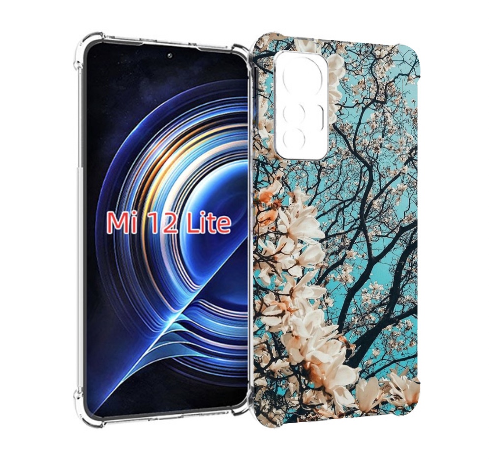 

Чехол MyPads дерево-с-цветочками для Xiaomi 12 Lite, Прозрачный, Tocco