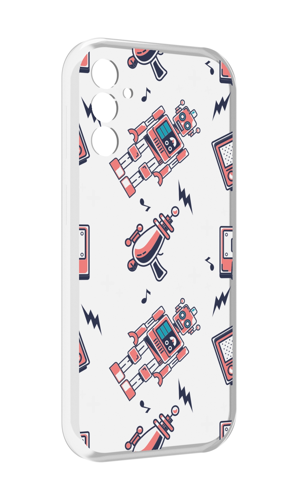 

Чехол MyPads мини-роботы для Samsung Galaxy M13, Прозрачный, Tocco