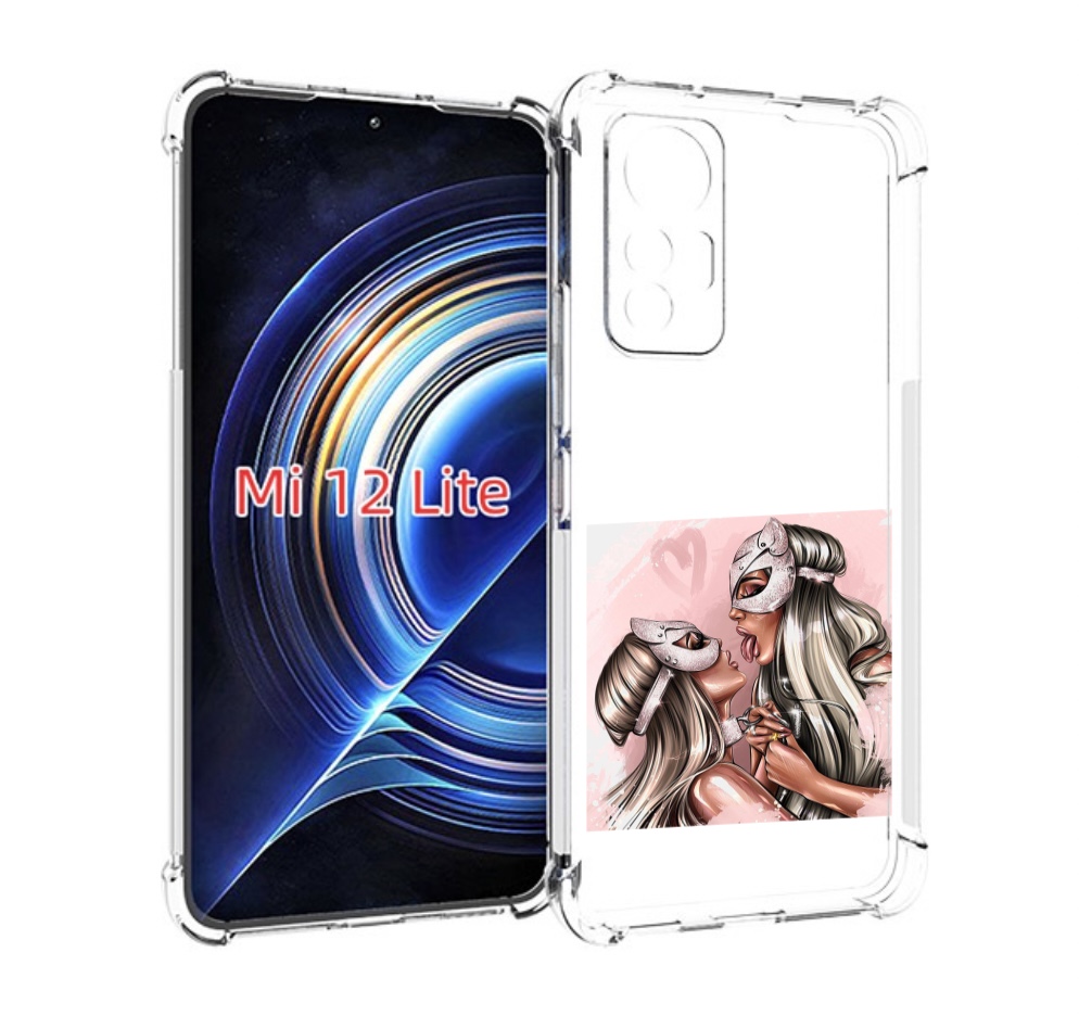 

Чехол MyPads девушки-поцелуй женский для Xiaomi 12 Lite, Прозрачный, Tocco