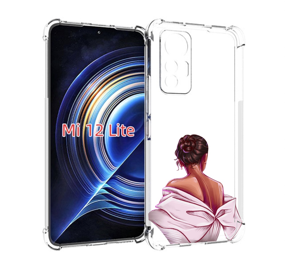 

Чехол MyPads девушка-со-спины женский для Xiaomi 12 Lite, Прозрачный, Tocco