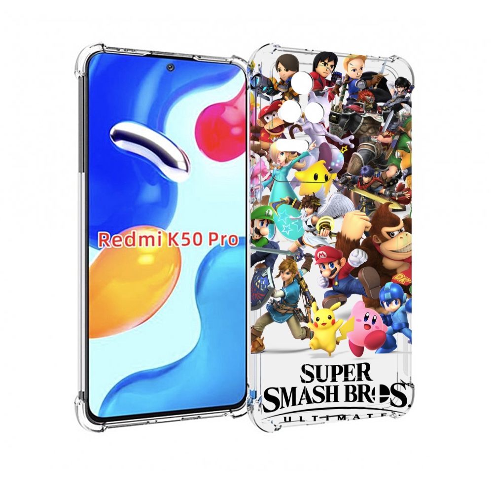

Чехол MyPads Super Smash Bros для Xiaomi Redmi K50 / K50 Pro, Прозрачный, Tocco