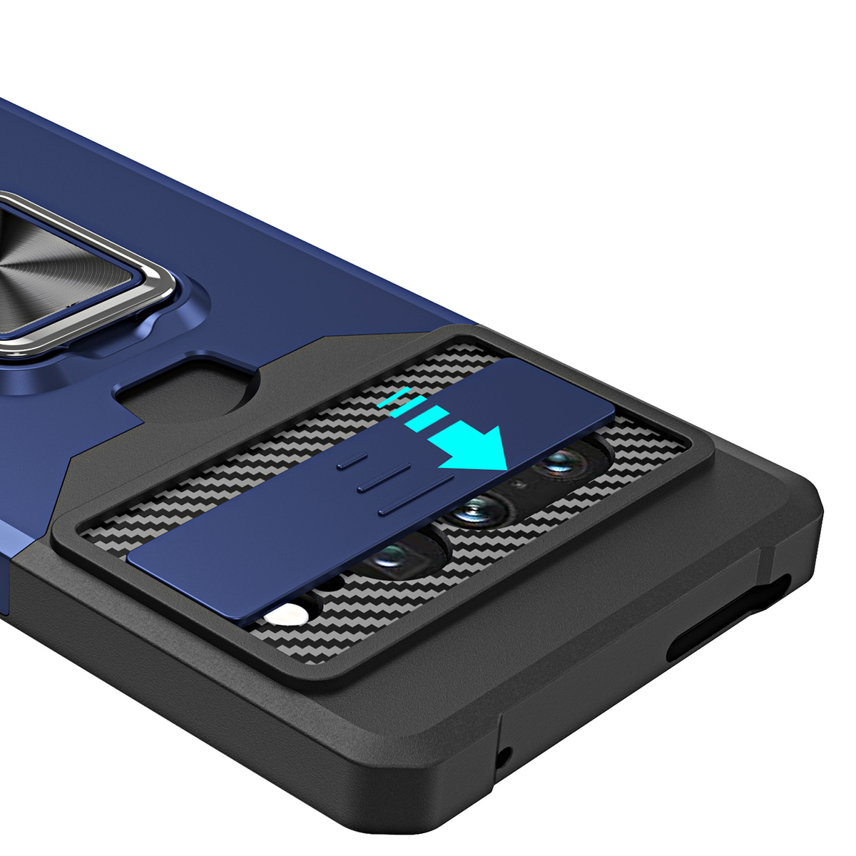 

Противоударный чехол Сard Reader Case для Google Pixel 7 Pro ,синий, 394865169