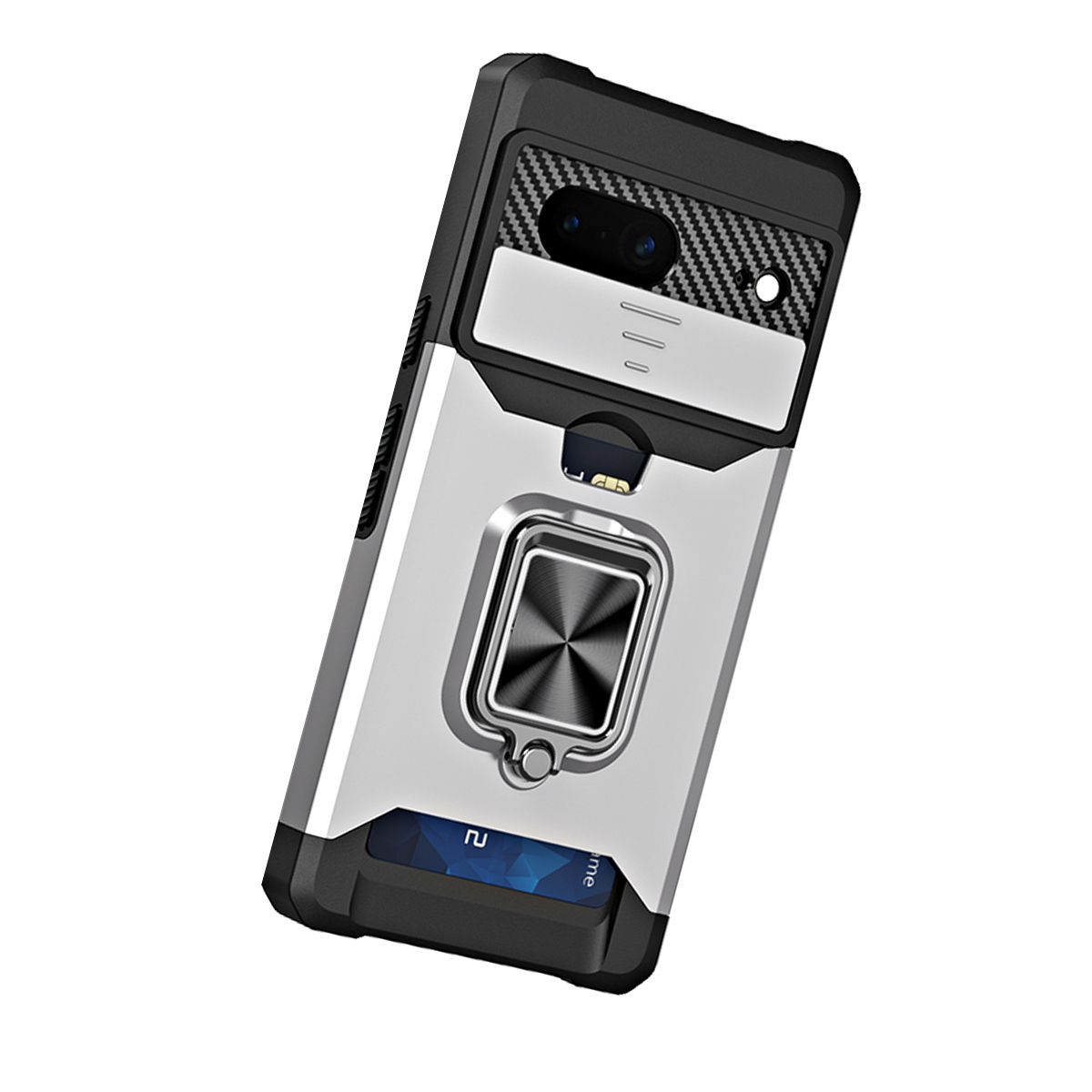 

Противоударный чехол Сard Reader Case для Google Pixel 7 ,серебряный, Серебристый, 394865075