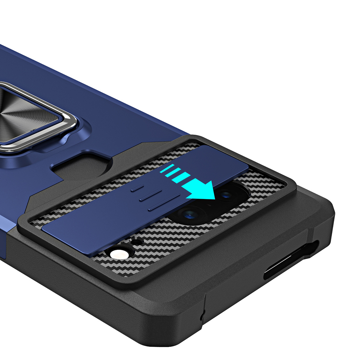

Противоударный чехол Сard Reader Case для Google Pixel 7 ,синий, 394865075