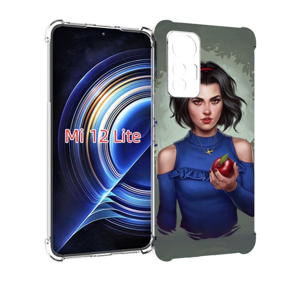 

Чехол MyPads девушка-с-яблоком женский для Xiaomi 12 Lite, Прозрачный, Tocco