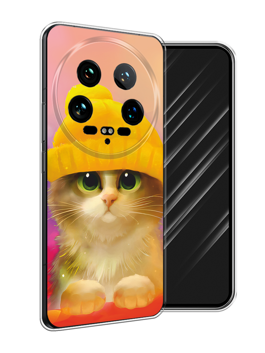 

Чехол Awog на Xiaomi 14 Ultra "Котенок в желтой шапке", Желтый, 321850-1