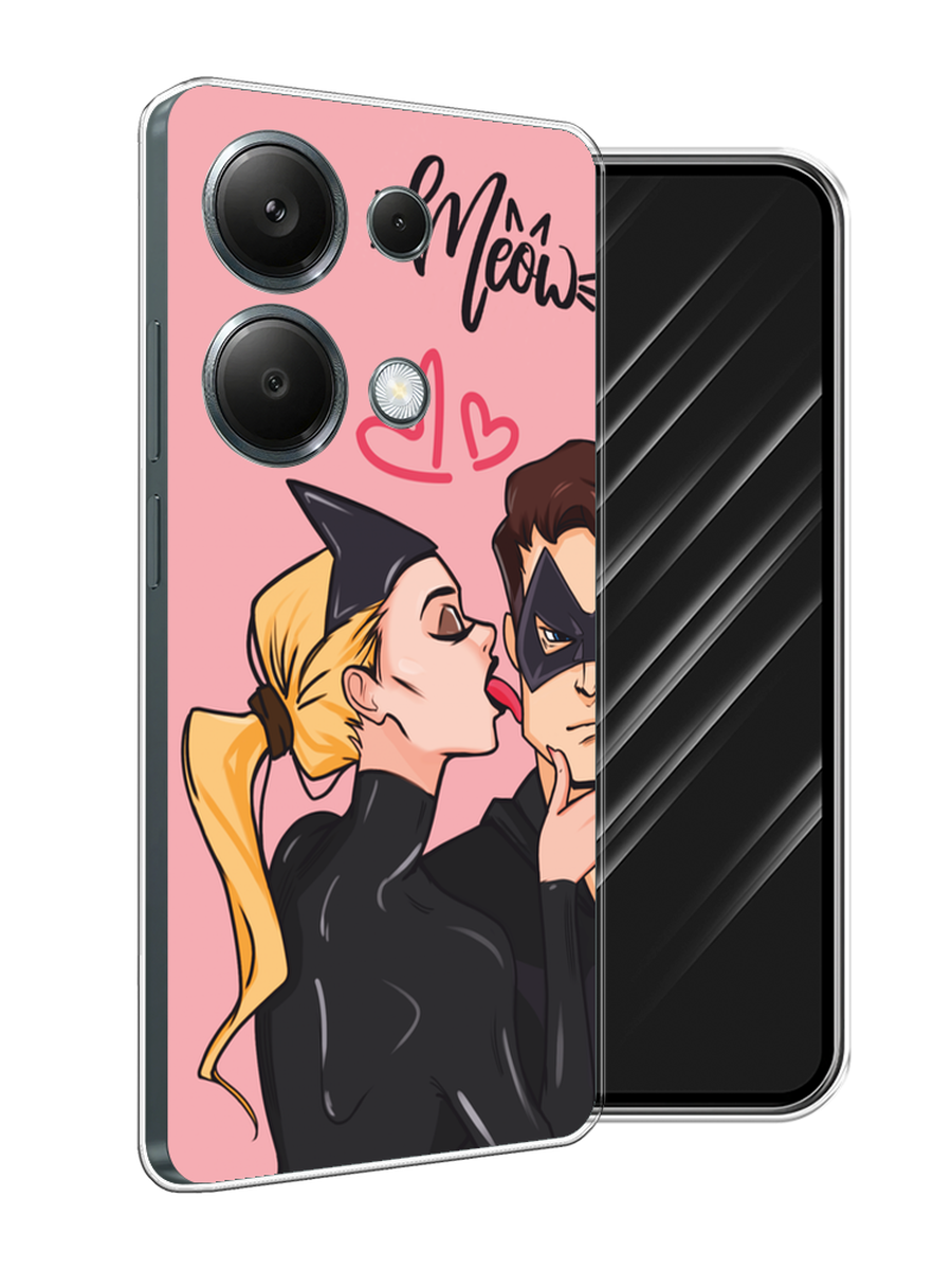 

Чехол Awog на Xiaomi Redmi Note 13 Pro 4G "Kiss of Cat Woman", Розовый;черный;бежевый, 321650-1