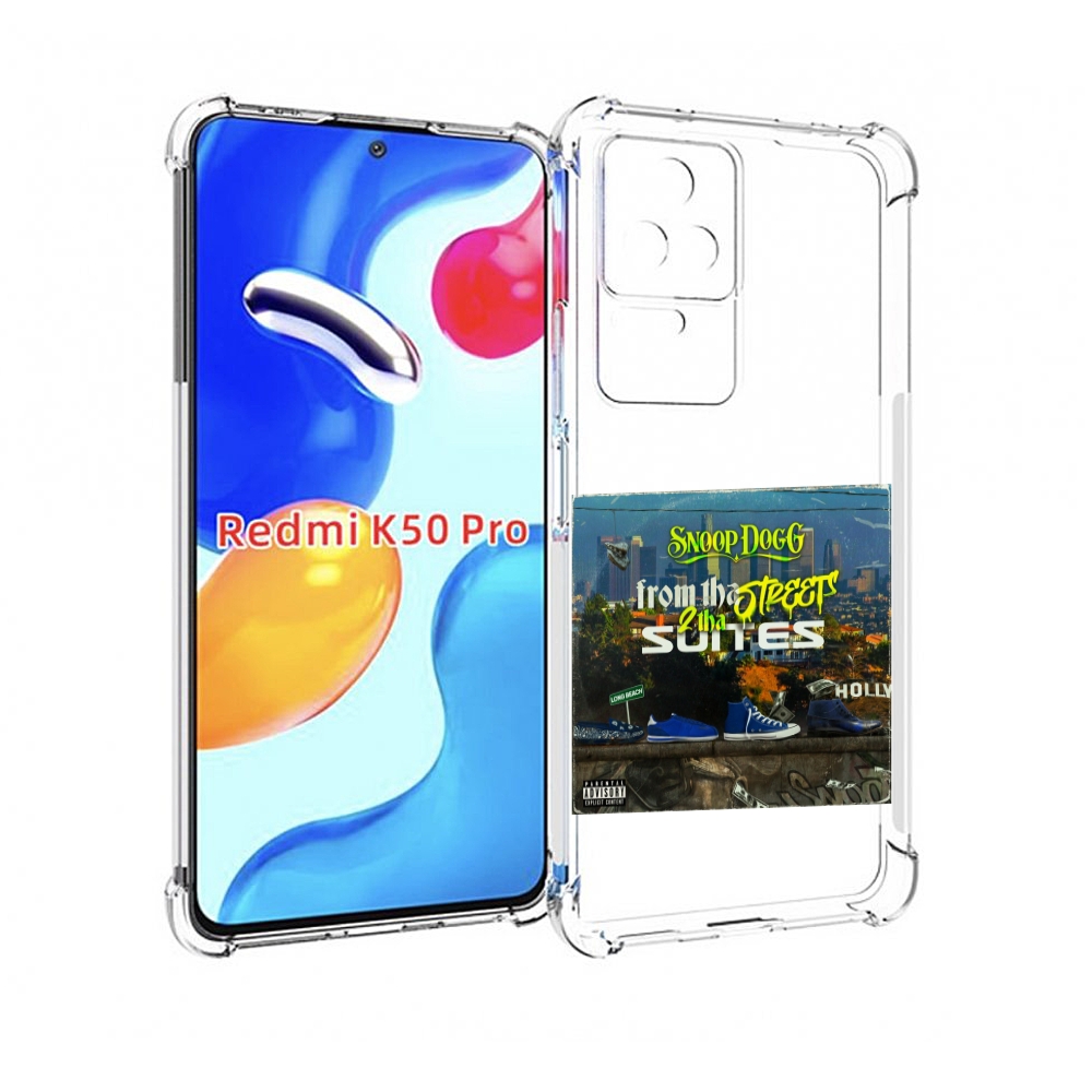 

Чехол MyPads Snoop Dogg FROM THE STREET 2 THA SUITES для Xiaomi Redmi K50 / K50 Pro, Прозрачный, Tocco