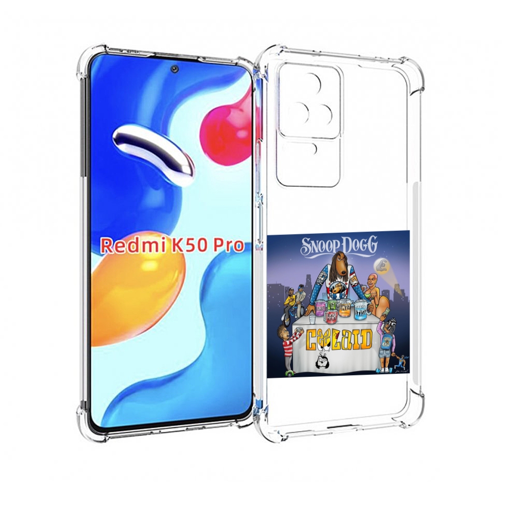 

Чехол MyPads Snoop Dogg COOLAID для Xiaomi Redmi K50 / K50 Pro, Прозрачный, Tocco