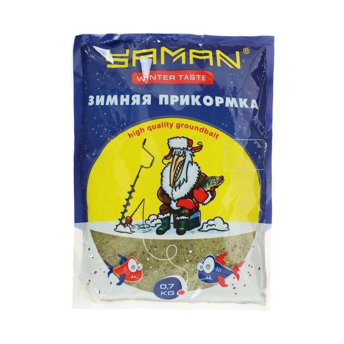 Прикормка Yaman Winter Taste Лещ зимняя, жареные семечки, цвет олива, 700 г.