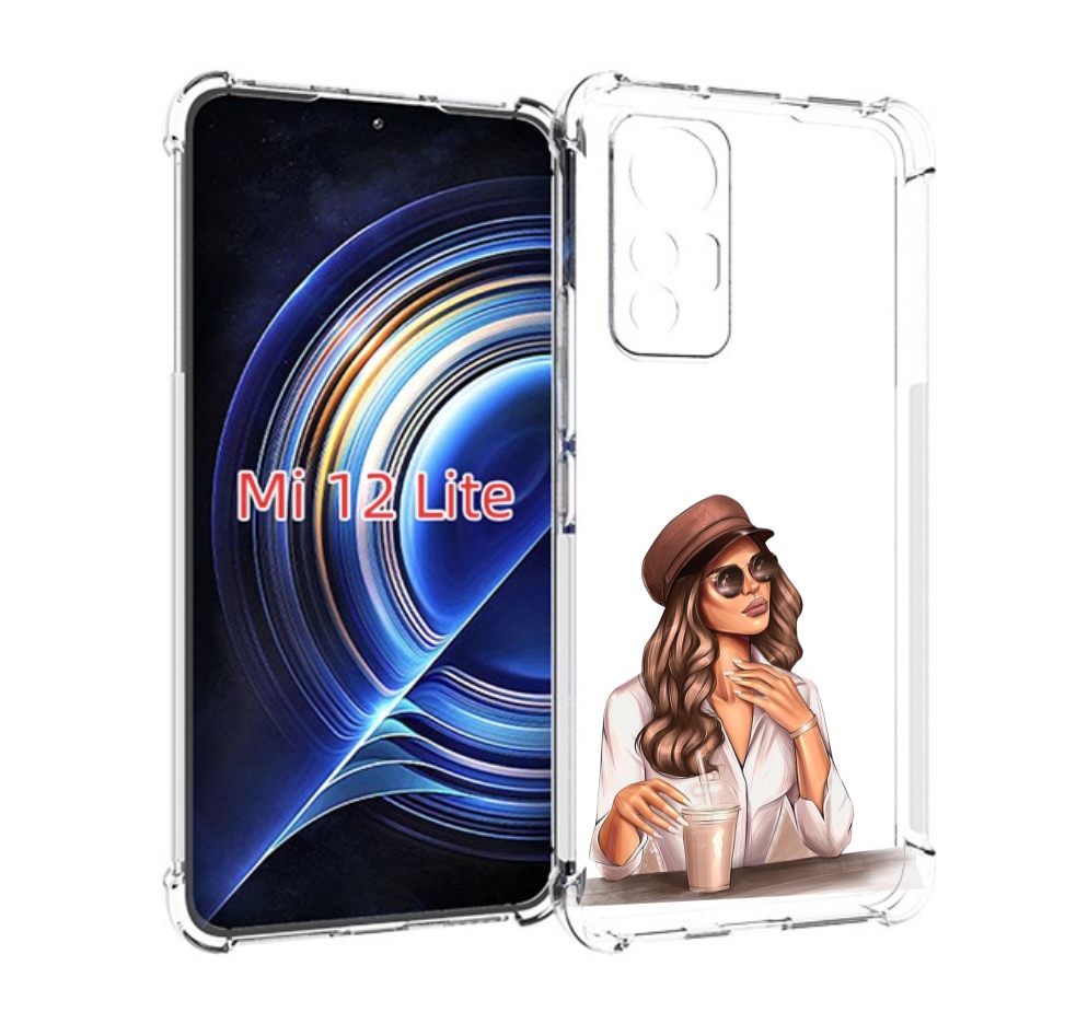

Чехол MyPads девушка-с-милкшейком женский для Xiaomi 12 Lite, Прозрачный, Tocco