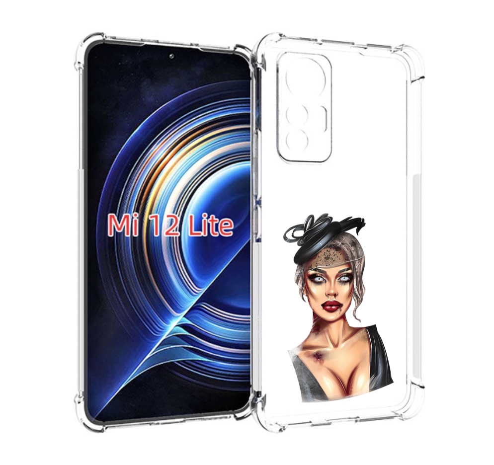 

Чехол MyPads девушка-с-линзами для Xiaomi 12 Lite, Прозрачный, Tocco