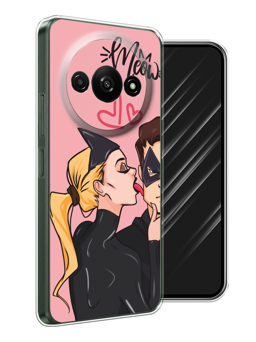 

Чехол Awog на Redmi A3 "Kiss of Cat Woman", Розовый;черный;бежевый, 321250-1