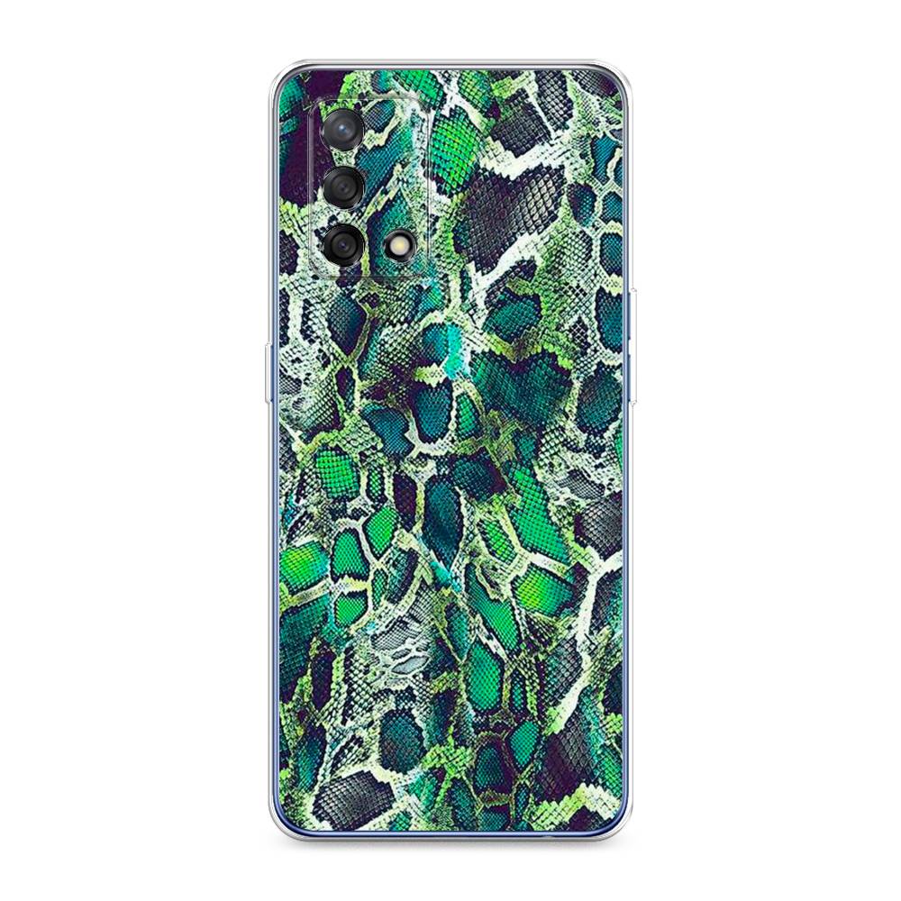 

Чехол Awog на OPPO A74 4G/F19 "Зеленая кожа змеи", Разноцветный, 256050-3