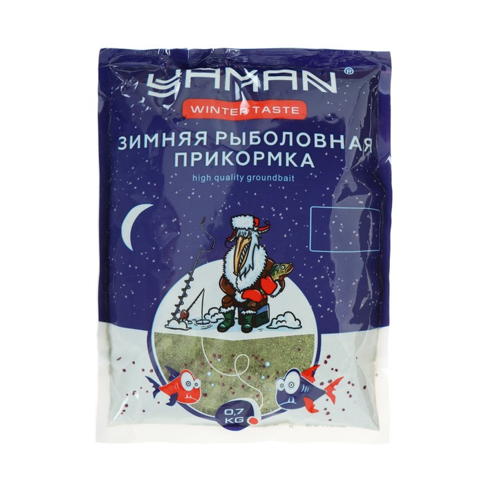 Прикормка Yaman Winter Taste Карась зимняя, анис, цвет зелёный, 700 г.