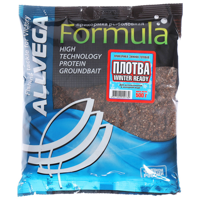 фото Прикормка зимняя готовая allvega formula winter ready 0,5 кг, плотва