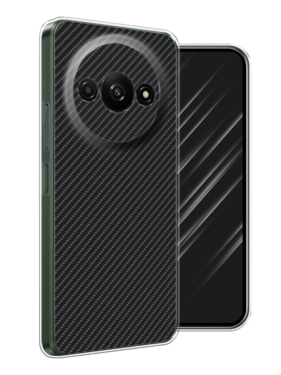 

Чехол Awog на Redmi A3 "Черный карбон", 321250-1