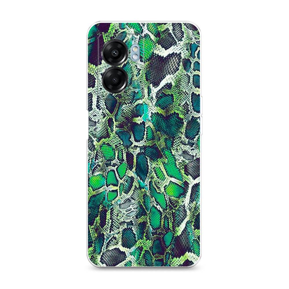 

Чехол Awog на Oppo A57 5G/A56s/OnePlus Nord N300 5G "Зеленая кожа змеи", 2510250-3
