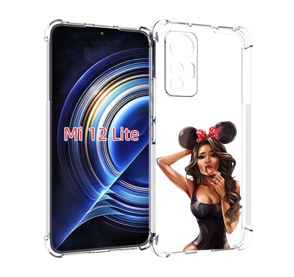 

Чехол MyPads девушка-с-грейпфрутом женский для Xiaomi 12 Lite, Прозрачный, Tocco