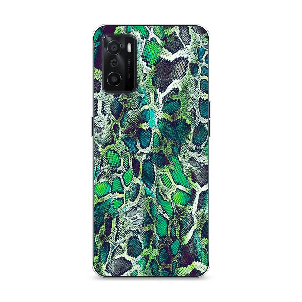 

Чехол Awog на Oppo A55s 5G "Зеленая кожа змеи", Разноцветный, 2510150-3