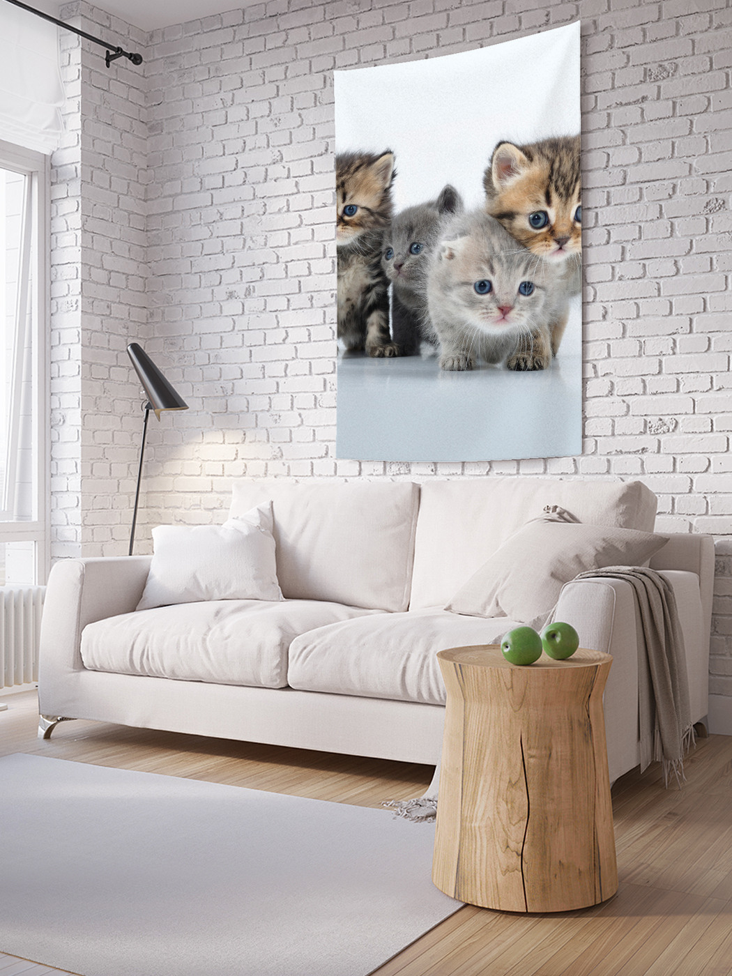 

Вертикальное фотопанно на стену JoyArty Четыре котенка 150x200 см, Четыре котенка