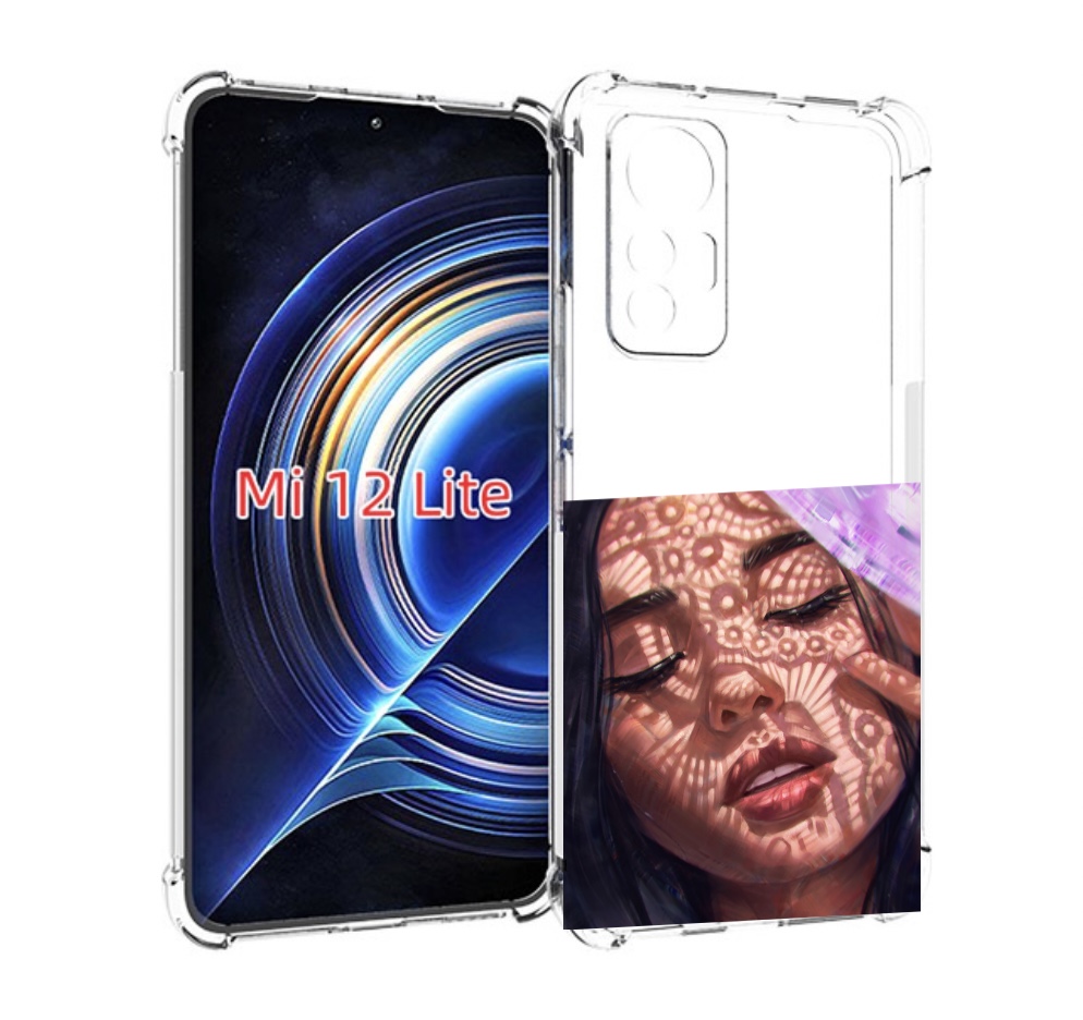 

Чехол MyPads девушка-под-кружевами женский для Xiaomi 12 Lite, Прозрачный, Tocco