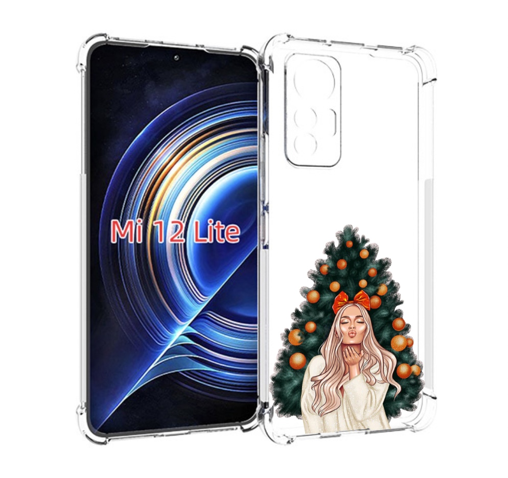 

Чехол MyPads девушка-под-елкой-с-мандаринами женский для Xiaomi 12 Lite, Прозрачный, Tocco