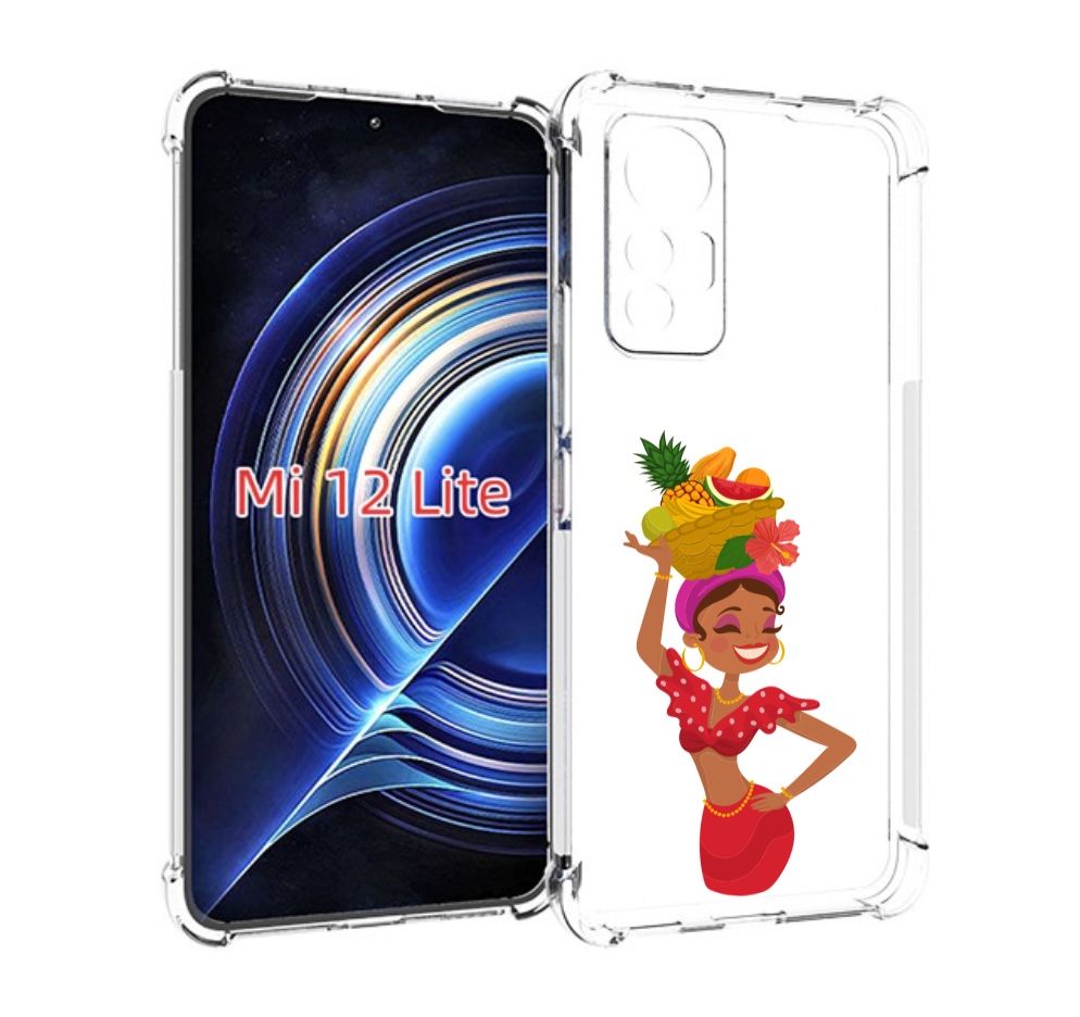 

Чехол MyPads девушка-мулатка для Xiaomi 12 Lite, Прозрачный, Tocco