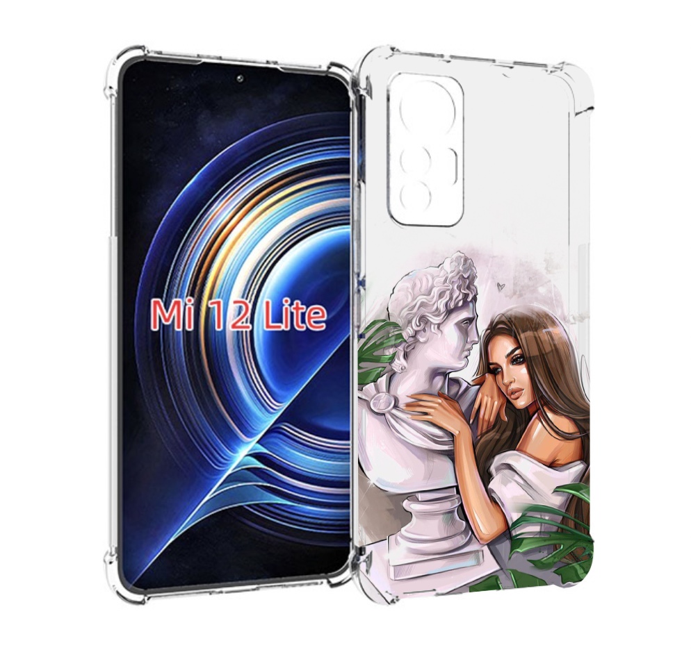 

Чехол MyPads девушка-модель-со-статуей женский для Xiaomi 12 Lite, Прозрачный, Tocco