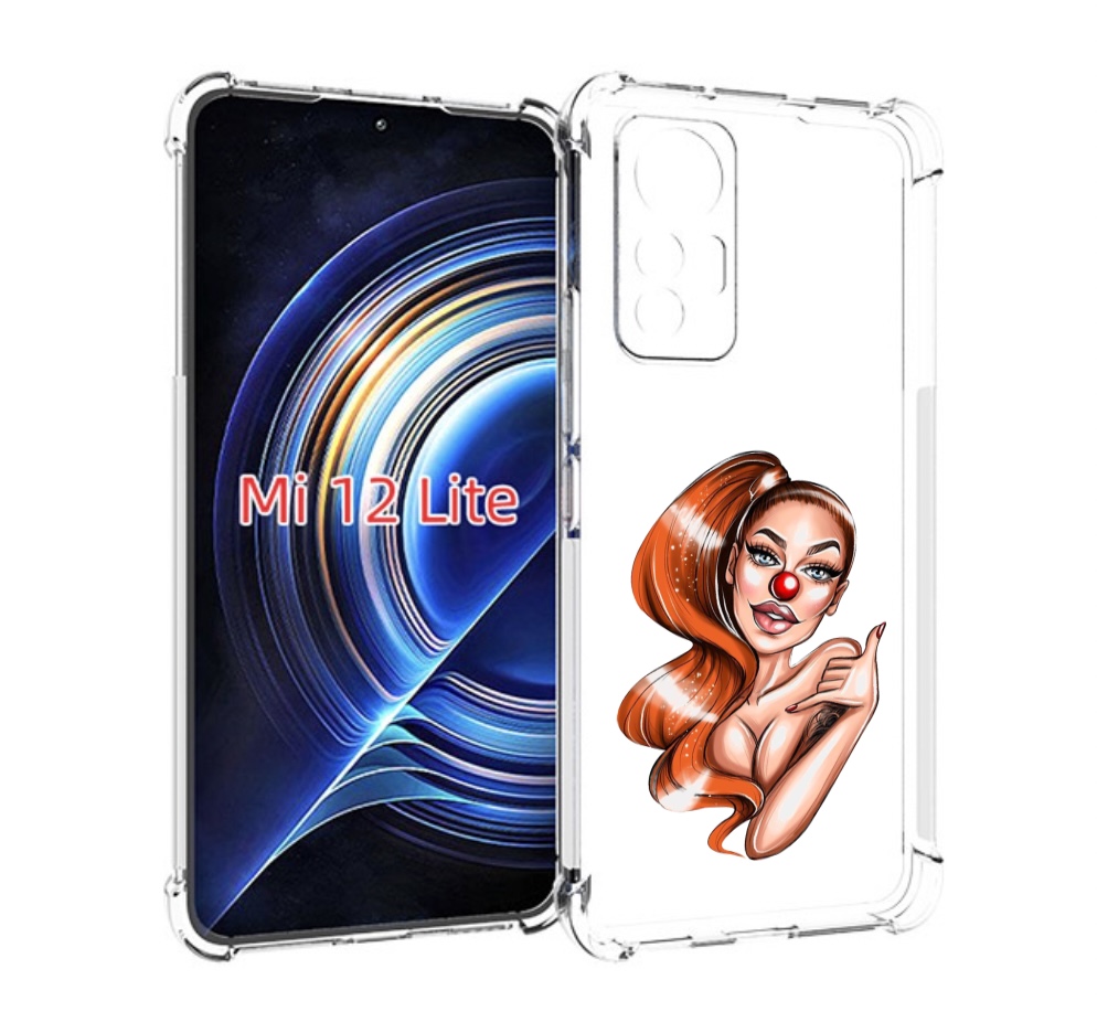 

Чехол MyPads девушка-клоун для Xiaomi 12 Lite, Прозрачный, Tocco