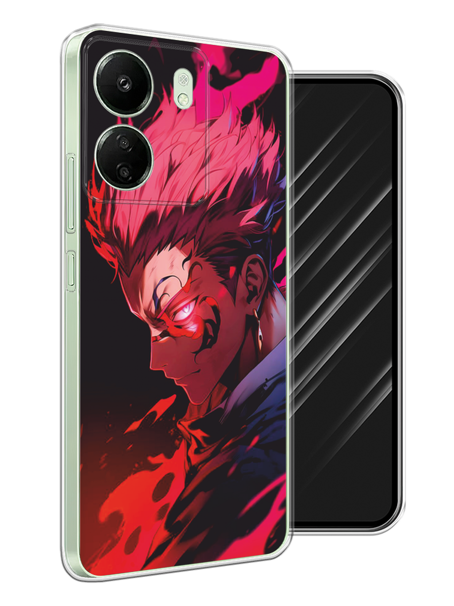 

Чехол Awog на Xiaomi Redmi 13C "Взгляд Сукуны", Розовый;красный;черный, 320550-1