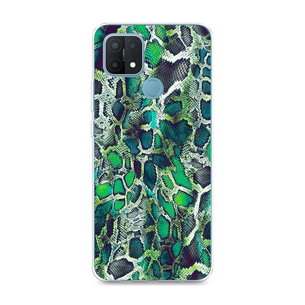 

Чехол Awog на Oppo A15/A15s "Зеленая кожа змеи", Разноцветный, 255650-3