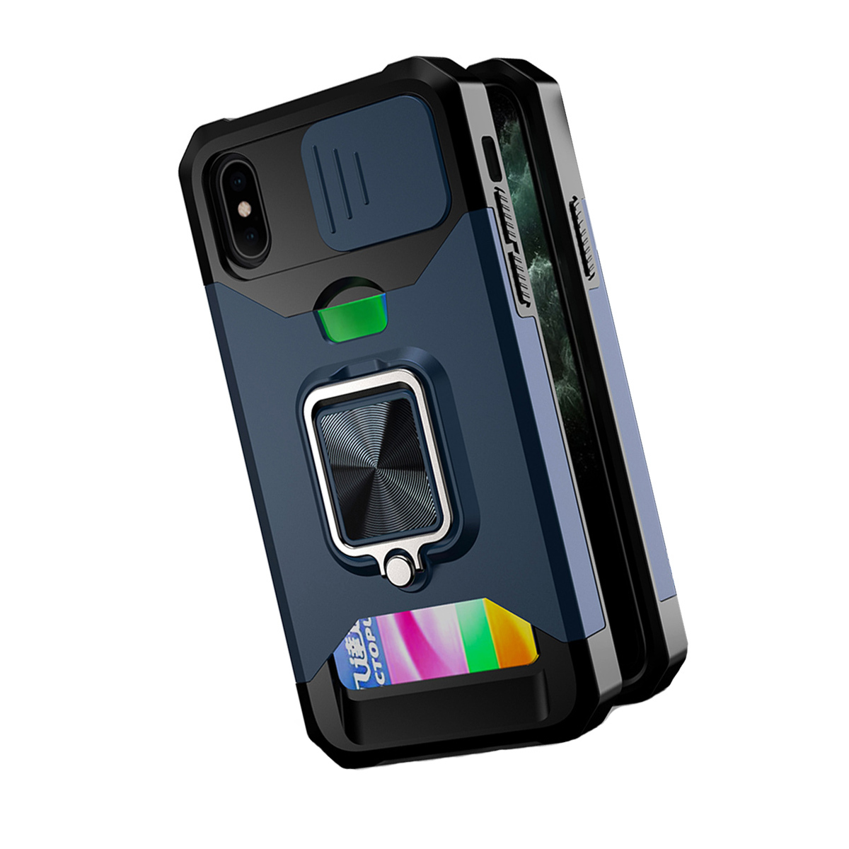 

Противоударный чехол Сard Reader Case для iPhone X/XS ,синий, 394852026