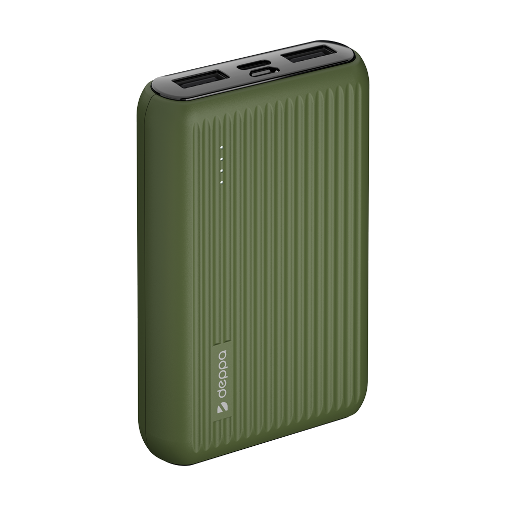 

Аккумулятор Deppa NRG Color, Li-Pol, 10000 мАч, зелёный, NRG Color