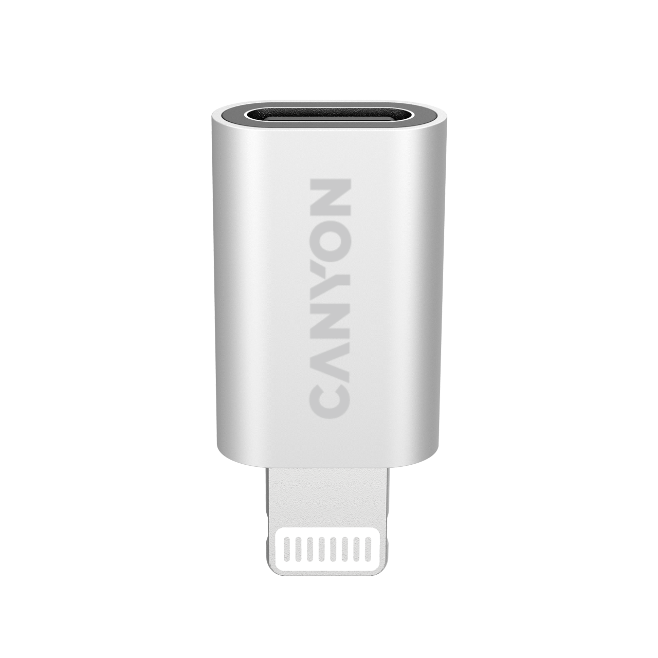 Адаптер Canyon CNE-USBC02 USB-C/Lightning, серебристый