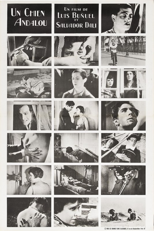 

Постер к фильму "Андалузский пес" (Un chien andalou) Оригинальный 50,8x76,2 см
