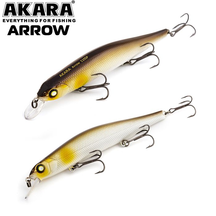 

Воблер Akara Arrow 110SP 17 гр 3/5 oz 4,3 in A134, Разноцветный, Arrow