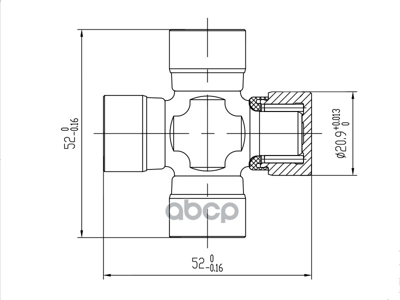 Крестовина Toyota Rav4 Aca3#/Zsa4# Sat арт. ST3710042080SP