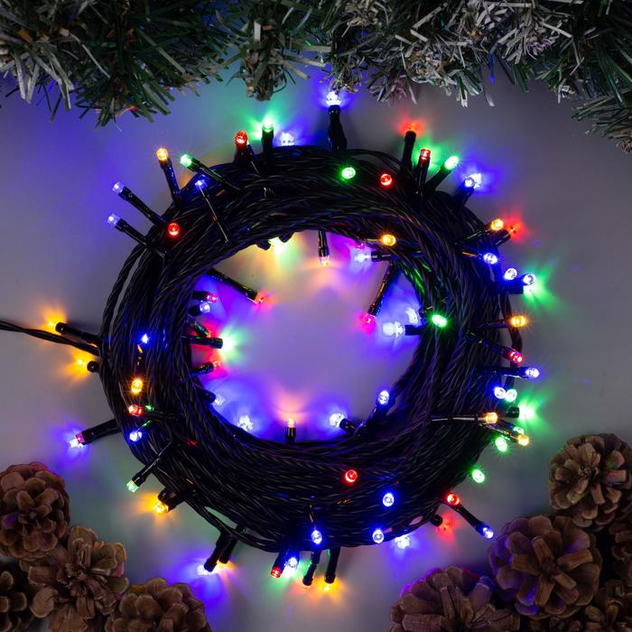 

Световая гирлянда новогодняя Luazon Lighting нить 5167165 10 м разноцветный, нить