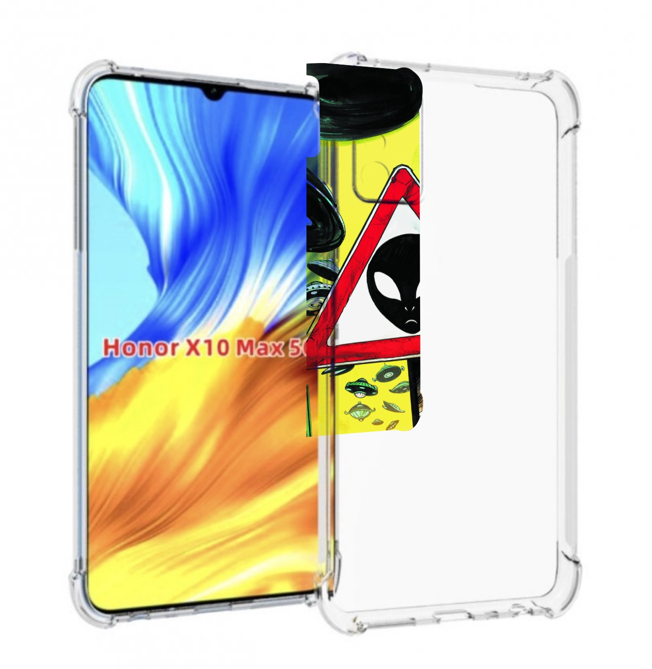 

Чехол MyPads дорога к инопланетянам для Honor X10 Max, Прозрачный, Tocco