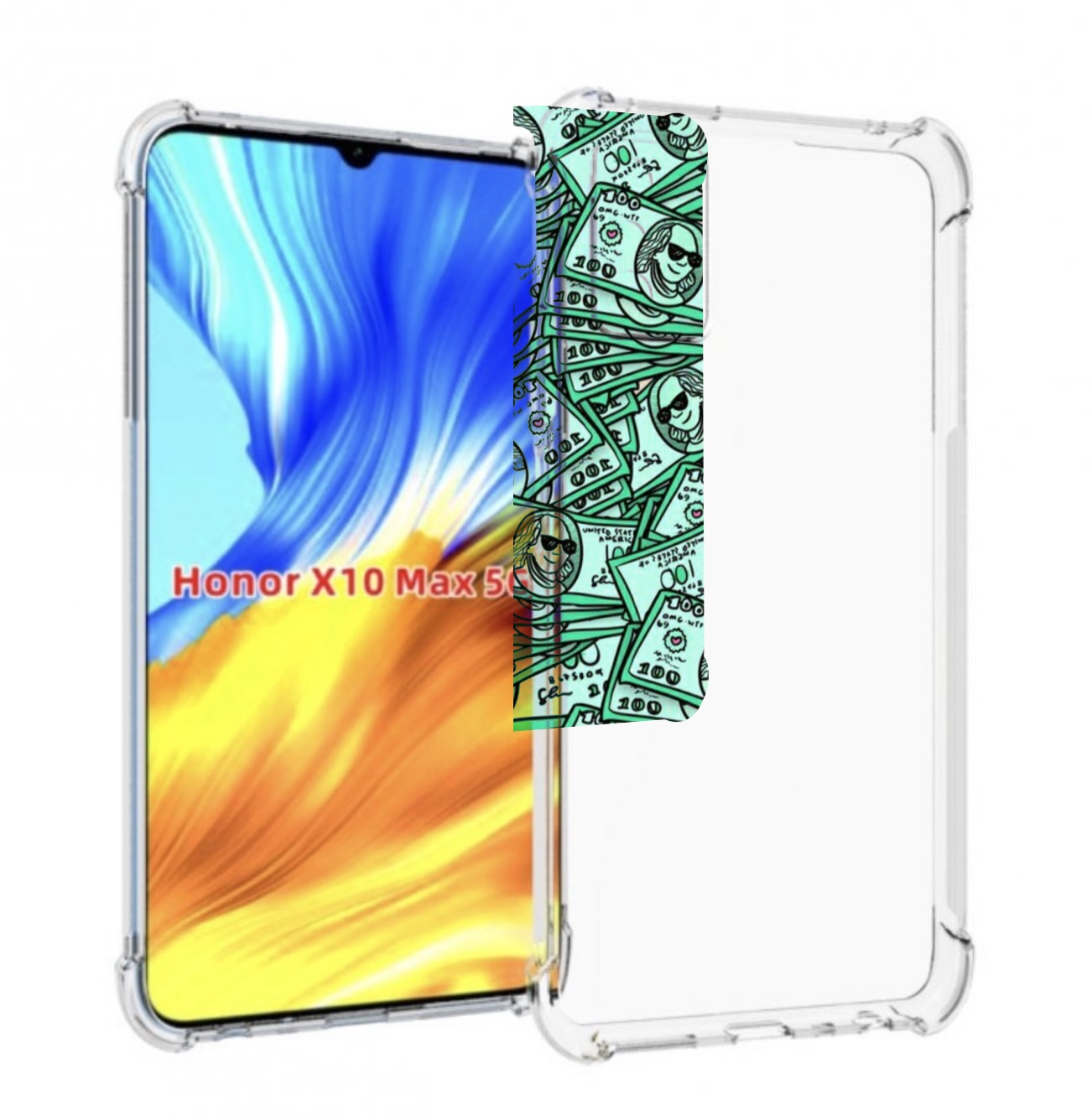 

Чехол MyPads доллары картинка для Honor X10 Max, Прозрачный, Tocco