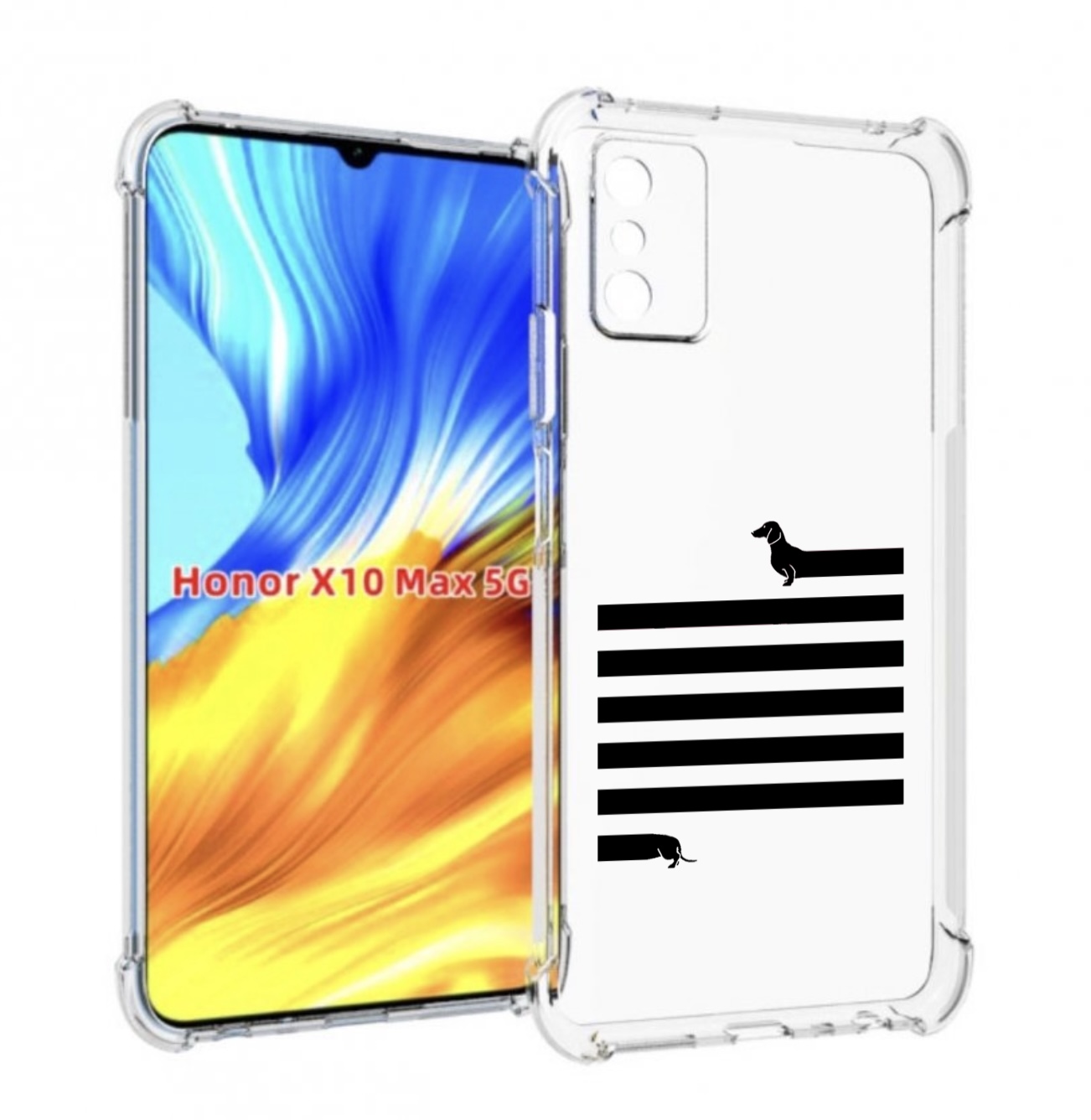 

Чехол MyPads длинная-такса для Honor X10 Max, Прозрачный, Tocco